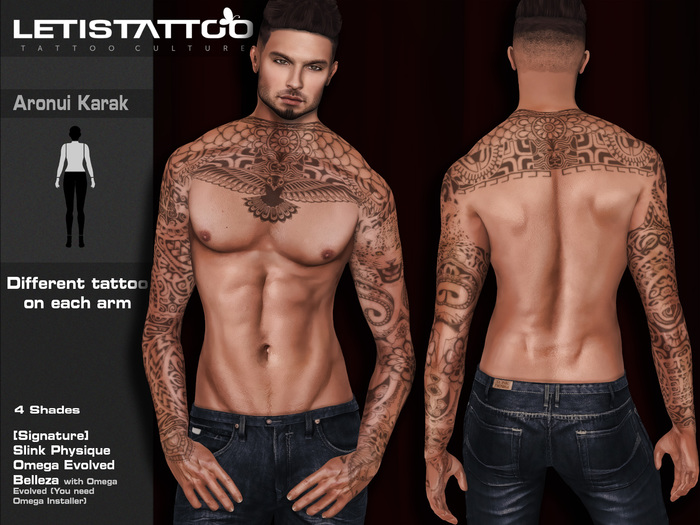 Letis Tattoo :: Aronui + Karak :: SS16001 :: WearMeToUnpack