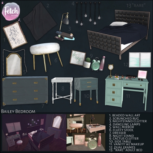 [Fetch] Bailey Bedroom - 8. Night Stand (Rez me to unpack)