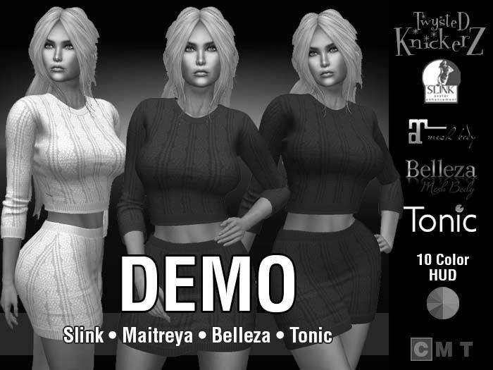 ::TK:: Roxanne Cable Knit Outfit - DEMO
