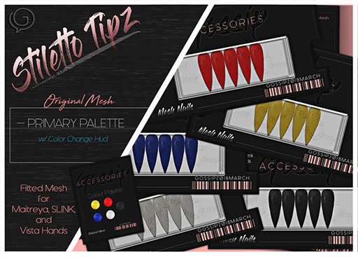 [.G.]StilettoTipz// PRIMARY PALETTE
