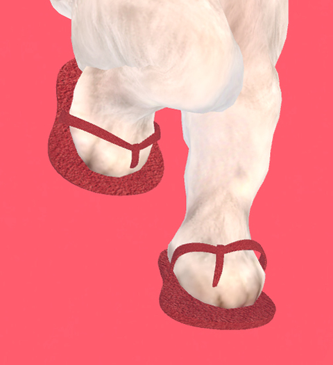 Lexxie Dinkies Red Flipflops