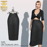 Entice - Work Skirt - Black