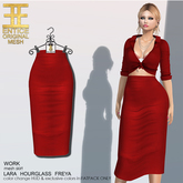 Entice - Work Skirt - Red