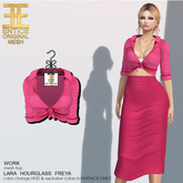 Entice - Work Top - Hot Pink