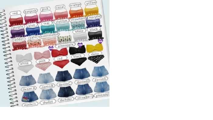 ::{u.f.o}::bikini vendor - ribbon - red - L (BOX) RARE