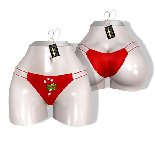 Xmas Candy Cane Panty