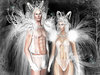 Snow buck couple outfit with hairs and shoes 1