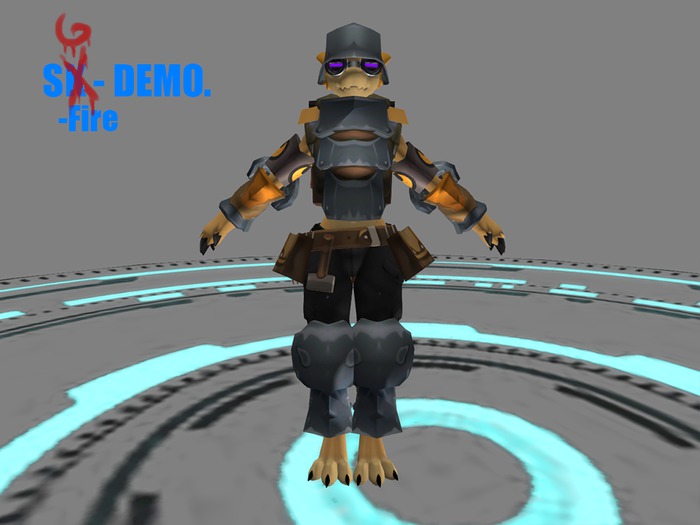 sk Demo grim fire armor set