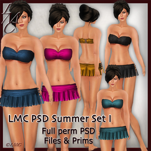 LMC Designer PSD Files & Prims  - Summer Set I - BOM