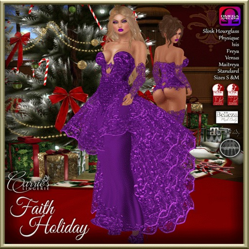 CB~Faith Gown (BOX) Purple