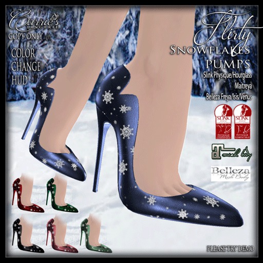CB~Flirty Snowflakes Pumps (BOX)