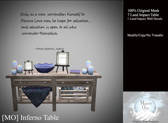 [MO] Inferno Wall Table (Boxed)