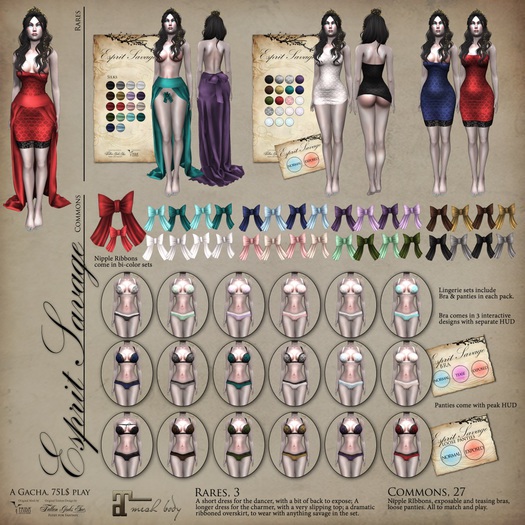 Esprit Savage, lingerie~ Forest / Black Lace