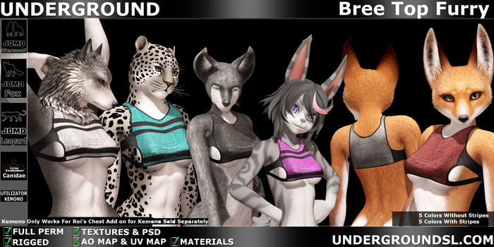 (UG Delivery Hud) - Bree Top Furry