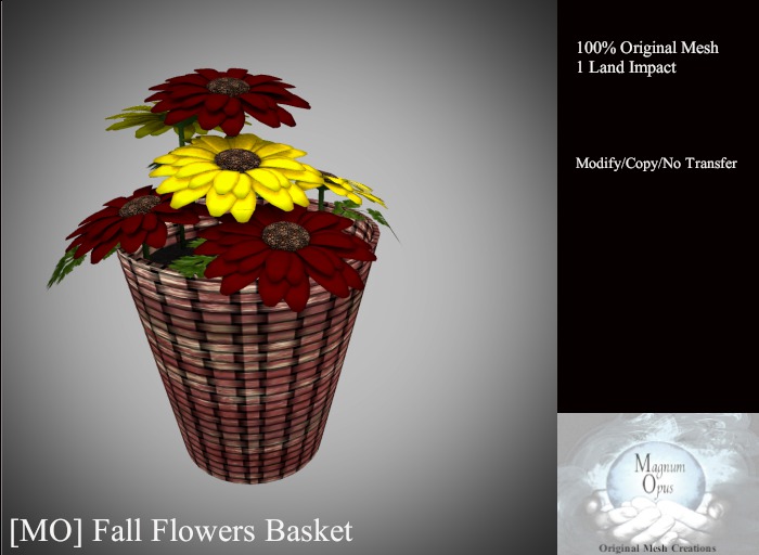 [MO] Fall Flowers Basket 