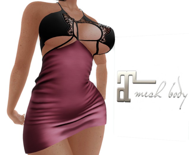 SEXY LACED EVENING DRESS ROSE/BLACK - Maitreya