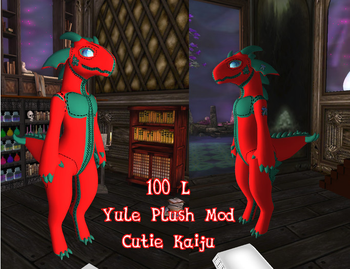 ~AP~ M.O.R. Cutie Kaiju Yule Plush Mod: Red/Green