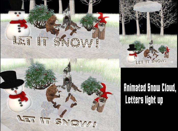 AA Country Let IT Snow Cmas Scene