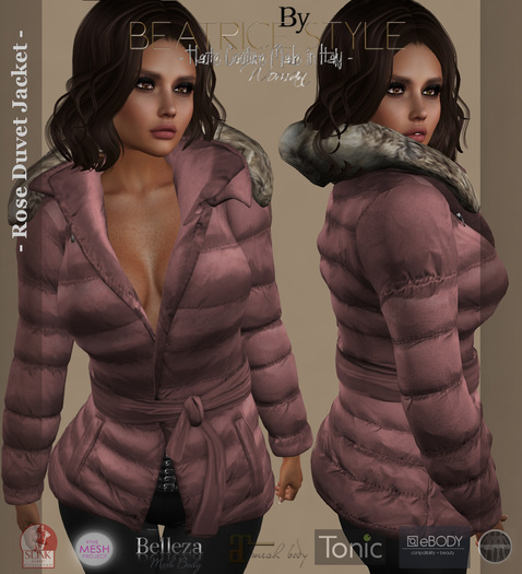 "BeatriceStyle" - Rose Duvet Jacket