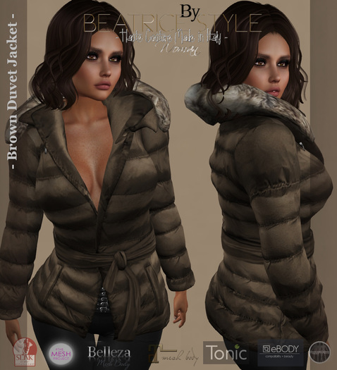 "BeatriceStyle" - Brown Duvet Jacket