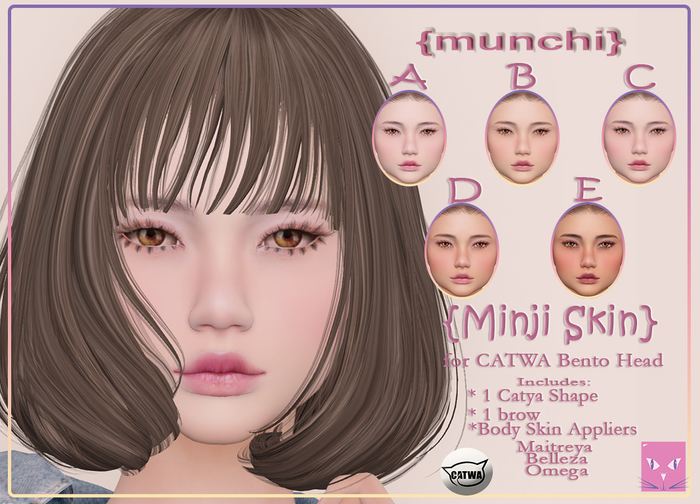 {munchi} Min-ji CATWA Skin FATPACK