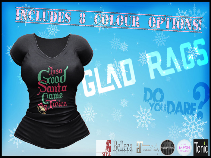 **Oo..Glad Rags..oO** Christmas So Good Tee Female (wear&click)