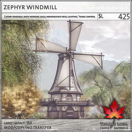 Trompe Loeil - Zephyr Windmill [mesh]