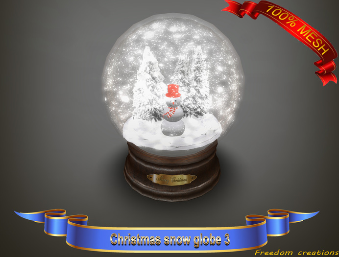 Christmas snow globe 3(ADD)(unpacker)-Freedom creations