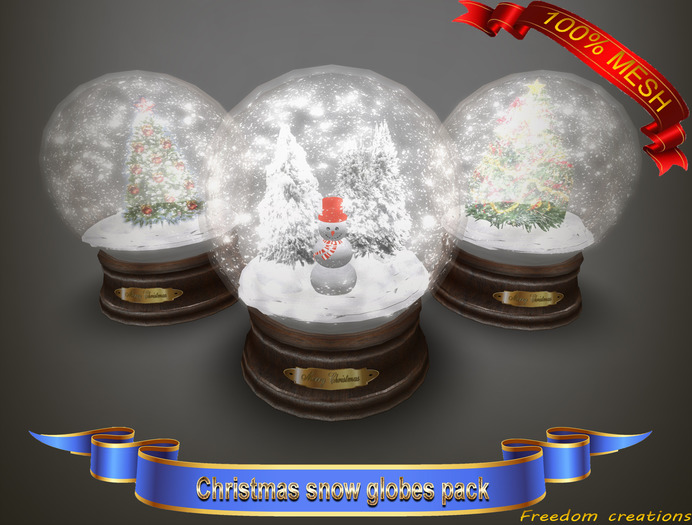 Christmas snow globes pack(ADD)(unpacker)-Freedom creations