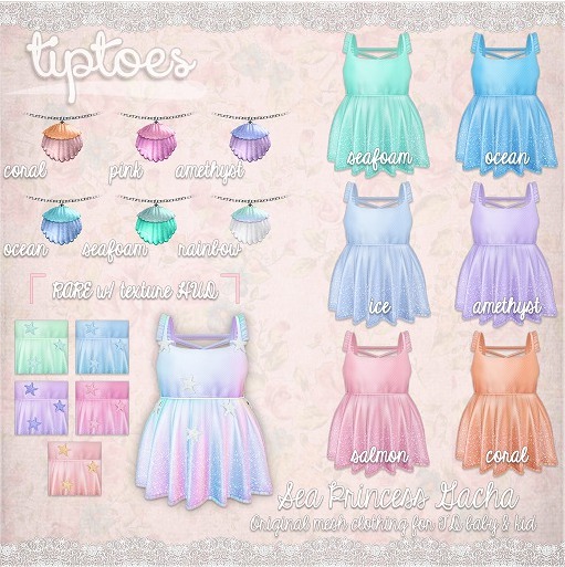 . tiptoes - Sea Princess Necklace - Coral