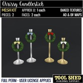 Tool Shed - Chrissy Candlestick Mesh Kit - Christmas Decoration