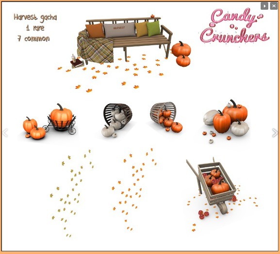 Candy Crunchers - Harvest bench - RARE