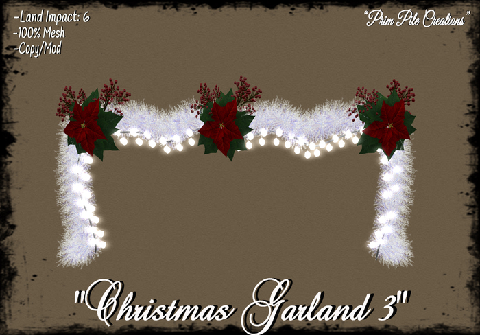 ~PPC~ Christmas Garland 3 BOXED