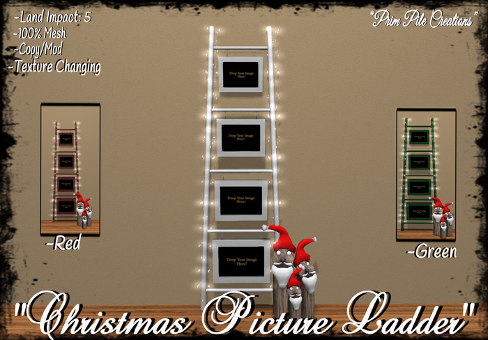 ~PPC~ Christmas Picture Ladder BOXED