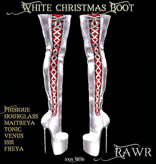 .:RAWR:. White Boot Christmas
