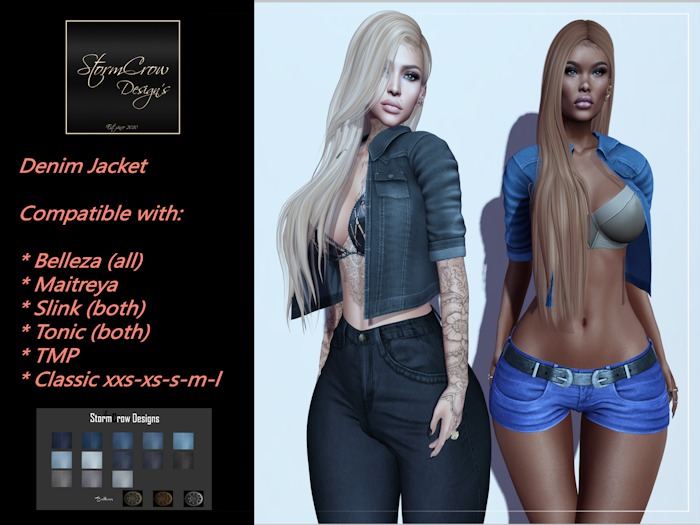 Denim Jacket with Hud