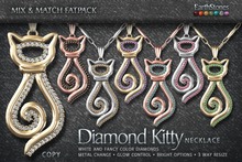 EarthStones Diamond Kitty Necklace - Fatpack
