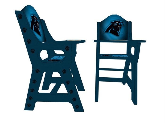 Booster Seat - Blue Panthers
