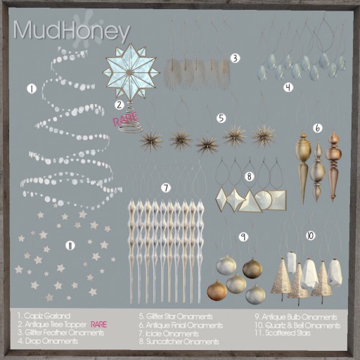 MH Glitter Star Ornaments