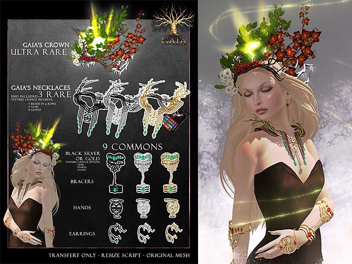 .aisling. GAIA - Necklace Dark RARE