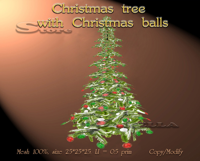 Christmas tree with Christmas balls