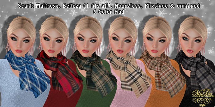 [>Ma'De<] Winter Scarf 6 texture HuD