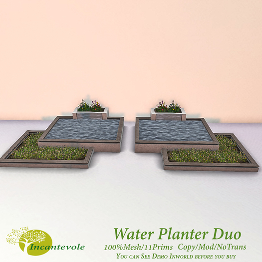 *INCANTEVOLE* WaterPlanter Duo