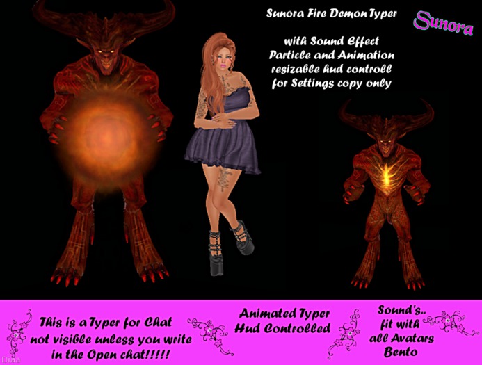 Sunora Fire Demon Typer