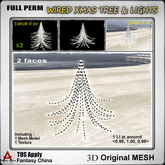 FC- FP Mesh Wired Xmas Tree & Lights 