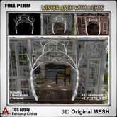 Full Perm Mesh Winter Arch with lights 