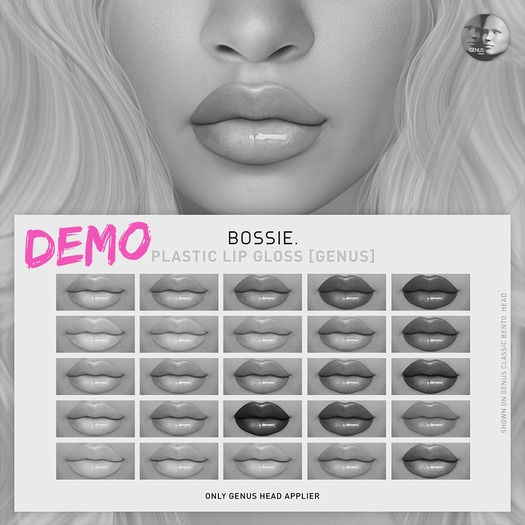 Bossie. plastic lip gloss [genus][DEMO]