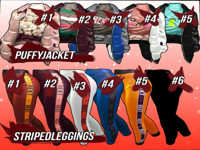 REKT_Stripped Leggings #2