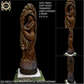 GD MESH FULL PERM STATUE WOOD WOMAN