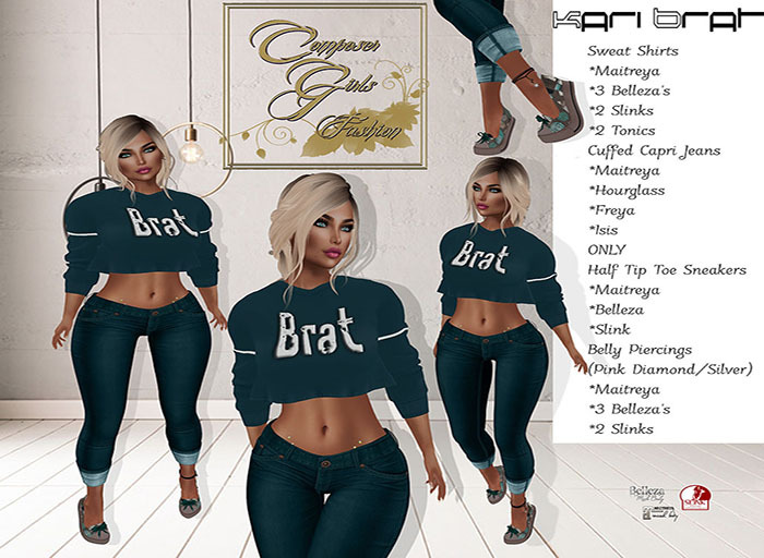 !CGF-*Kari Brat* Jeans Outfit